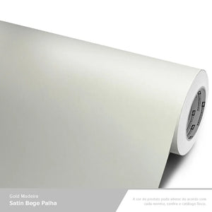 Adesivo Gold Madeira Satin Bege Palha Imprimax
