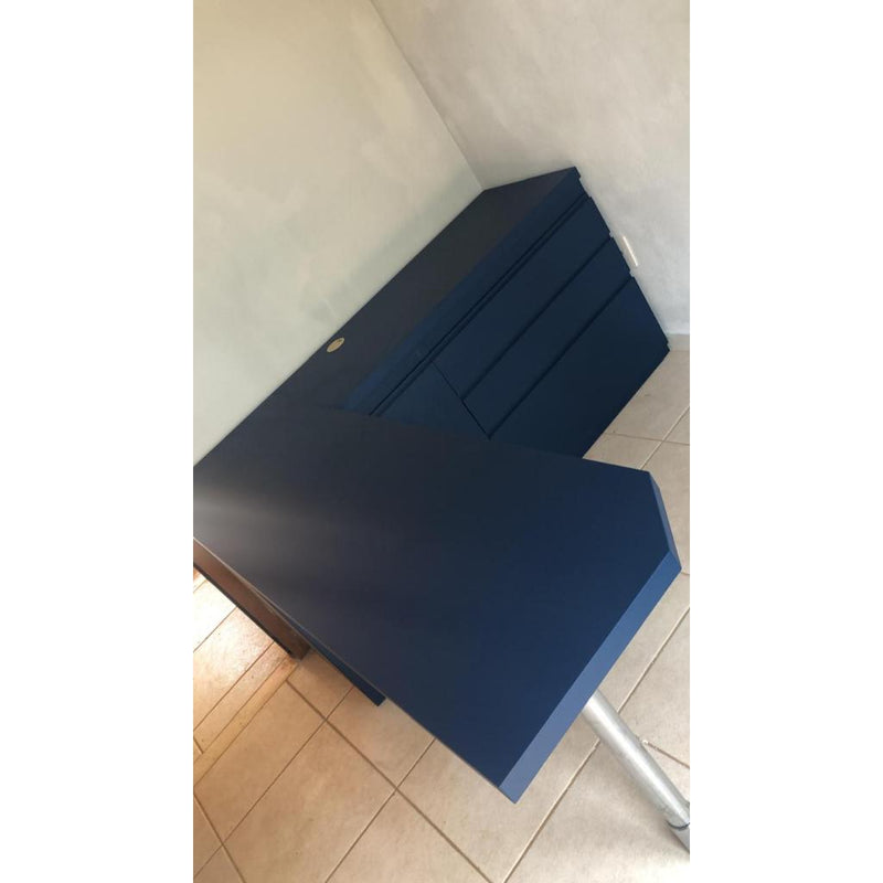 Adesivo Gold Madeira Satin Azul Petróleo Imprimax