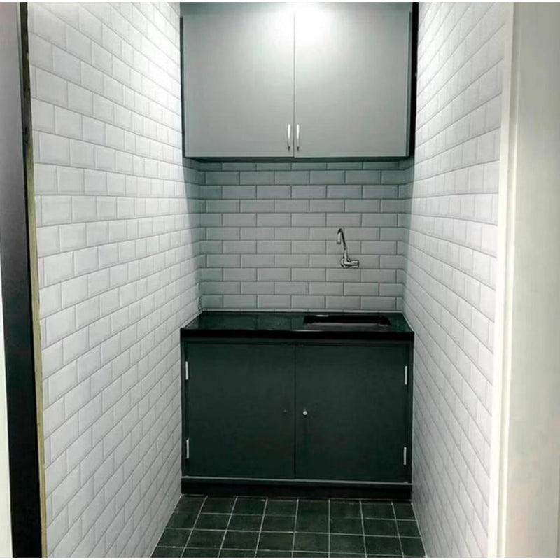 Vinil Adesivo Metrô Azulejo Branco Fosco - 1,22m Alltak
