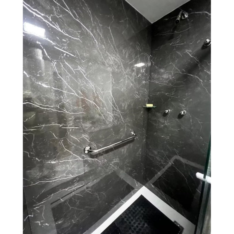 Vinil Adesivo Alltak Decor - Marmore Grigio Brilho 1,22m