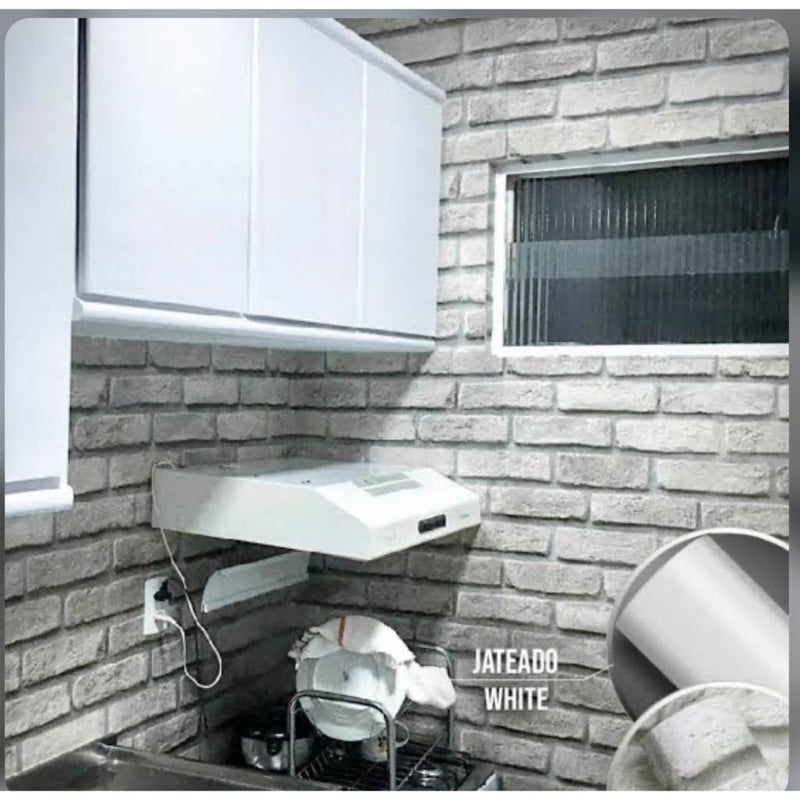Vinil Adesivo Tijolo Branco - 1 x 1,22 - Alltak