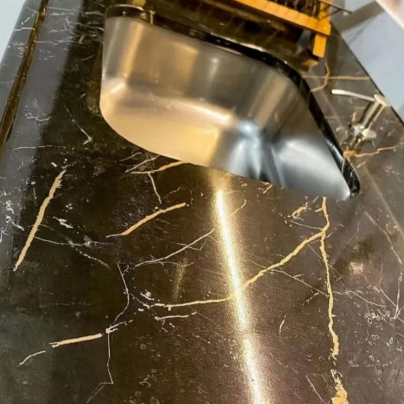 Vinil Adesivo Alltak Decor - Marmore Marquina Brilho 1,22m