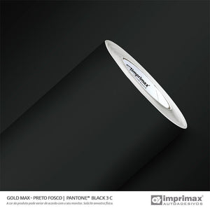 Adesivo Gold Max Preto Fosco Imprimax