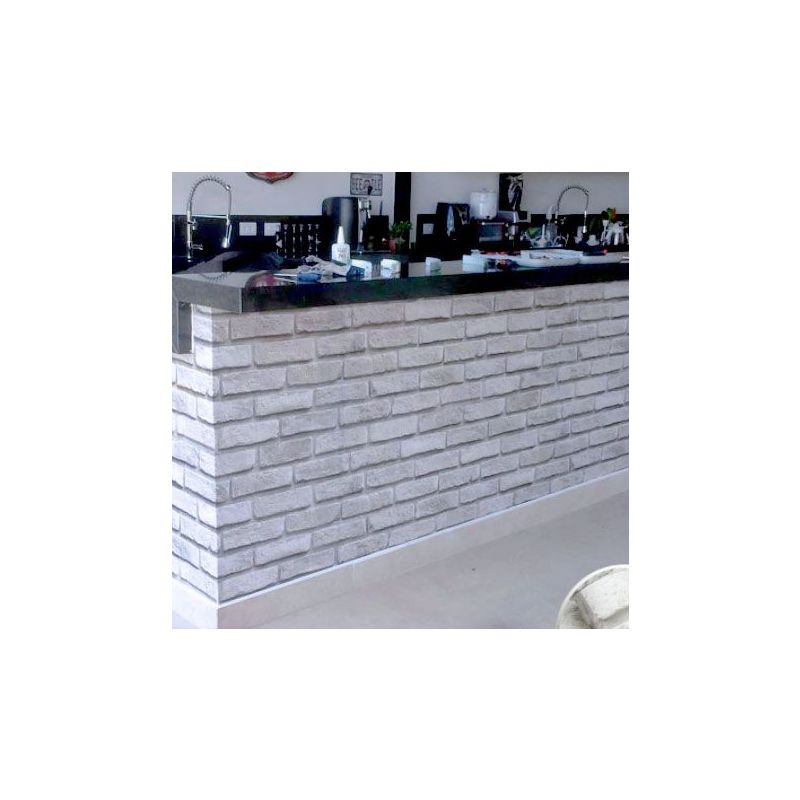 Vinil Adesivo Tijolo Branco - 1 x 1,22 - Alltak